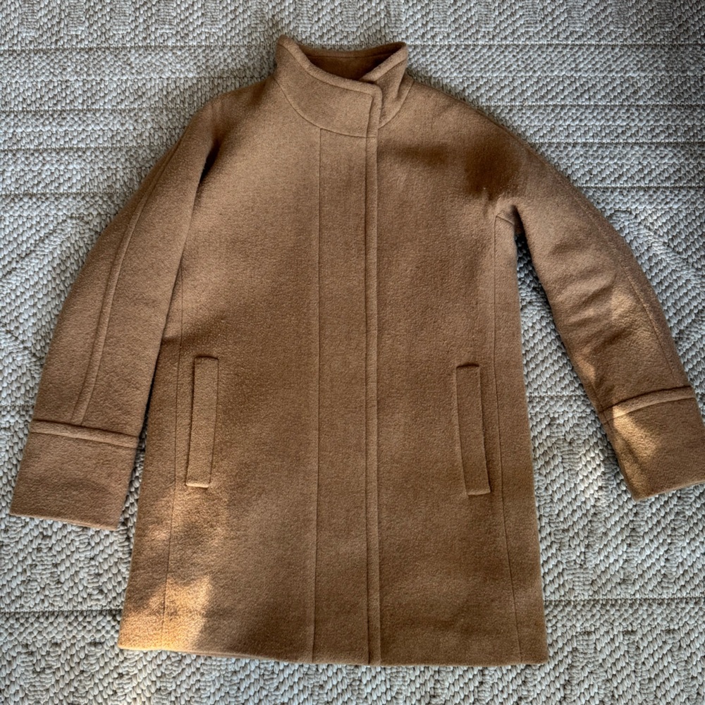 JCrew Tan Cocoon Coat